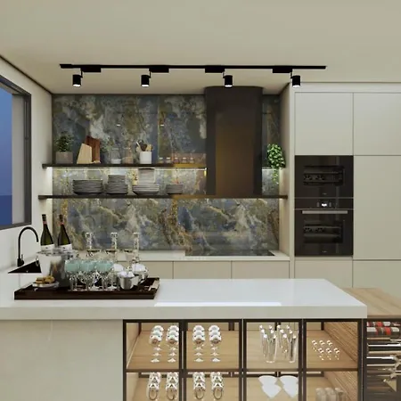 Deen Delux Penthouse, Infinity Pool Apartment Kozino